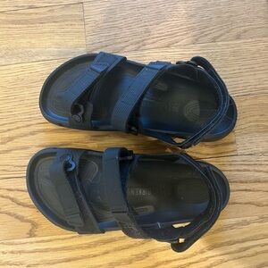 BIRKENSTOCK  Black Waterproof Sandals Sz 38